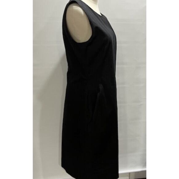 Jil Sander Women's Sleeveless Sheath Dress Black Pin Hole Design Sz Lg/US 8/40 - Picture 11 of 11